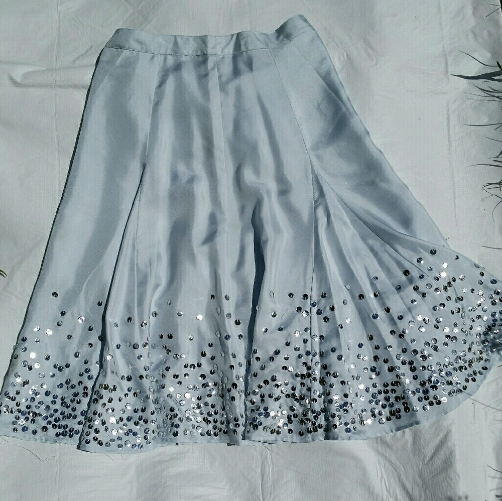 Aline midi skirt with sequins